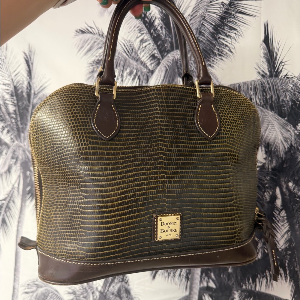 Dooney & Bourke Lizard Skin Satchel